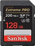 SanDisk Extreme PRO SDXC UHS-I Speicherkarte 128 GB (V30, Übertragungsgeschwindigkeit 200 MB/s, U3,...