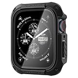 Spigen Tough Armor Hülle Kompatibel mit Apple Watch Serie 9/8/7 41mm - Schwarz