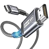 JSAUX USB C auf HDMI Kabel 2M,USB Typ C zu HDMI 4K UHD Kabel(Thunderbolt 3 kompatibel) für iPhone...