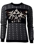 The Legend of Zelda Female Sweatshirt Zelda - Tri-Force Glitter Women's Christmas Sweatshirt Black-M