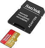 SanDisk Extreme 64 GB microSDXC Memory Card + SD Adapter with A2 App Performance + Rescue Pro...