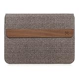 Woodcessories - MacBook Tasche kompatibel mit MacBook 11-14' m. echtem Walnuss Holz - EcoPouch...