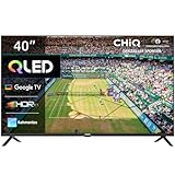 CHIQ L40QG7V 40 Zoll QLED TV, HDR10, Rahmenloses Design, Google TV, Google Assistant, Chromecast...