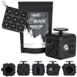 Steynfeld® - Fidget Set mit Fidget Cube inkl. gratis Fidget Popper, schwarz, Fidget Würfel, Fidget...