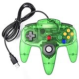 miadore Retro 64 N64 USB Controller Joystick Gamepad für Windows Mac PC Raspberry pi3 (Clear Green)