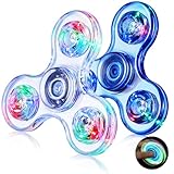 Gigilli Fidget Spinner 2 Pack, LED Light Kristalle Fidget Spinner Spielzeug Finger Toy Party Favors...