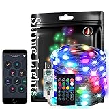 BTF-LIGHTING Intelligente Lichterketten RGB IC WS2812B IC 10M Schwarzes Draht USB Bluetooth Twinkle...