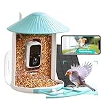 NETVUE Birdfy Vogelfutterhaus mit Kamera und Kostenloser KI Vogelerkennung zur Live-Beobachtung,...