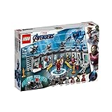 LEGO 76125 Super Heroes Marvel Avengers Iron Mans Werkstatt, Set mit 6 Minifiguren, Superhelden...