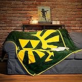 Elbenwald The Legend of Zelda Flauschdecke Hyrule Logo Kuscheldecke im XXL-Format Rechteckig 160 x...