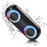 NOTABRICK Bluetooth Lautsprecher mit RGB Licht Tragbarer Musikbox Bluetooth Box 30W True Wireless...