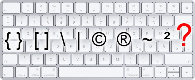 apple keyboard shortcuts characters