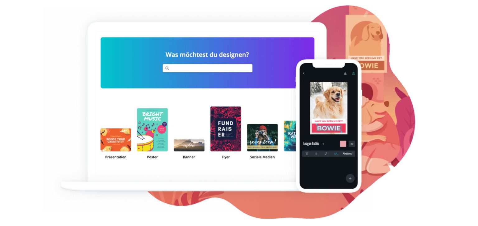 Canva Design Online Logos, Marken und Druckerzeugnisse erstellen