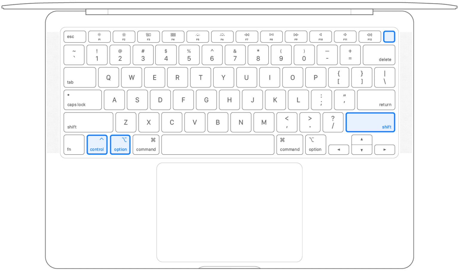 restart macbook air with keyboard