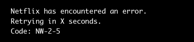 Netflix error nw-2-5: help with error code nw-2-5