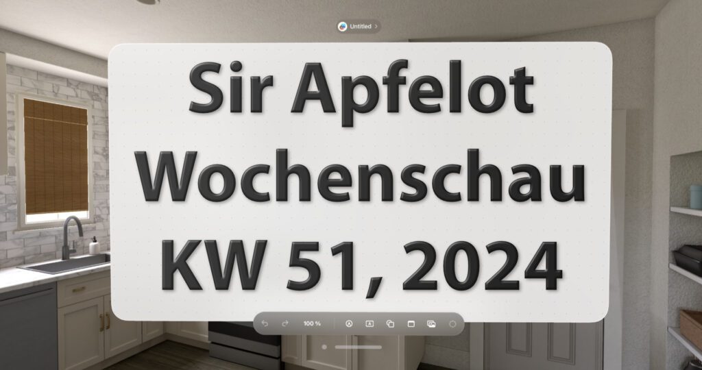 In der Sir Apfelot Wochenschau für die Kalenderwoche 51 des Jahres 2024 gibt's u. a. diese Meldungen: Umfrage zu KI-Smartphones, Adobe erhöht Abo-Preise, Google stellt Veo 2, Imagen 3 und Whisk vor, iOS 18.2 hat ein HomeKit-Problem, und mehr!